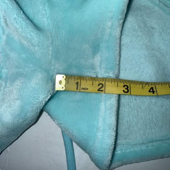 Sahlt Women’s Fuzzy Lounge Shorts Large Like New Teal 3” Inseam - Picture 4 of 6